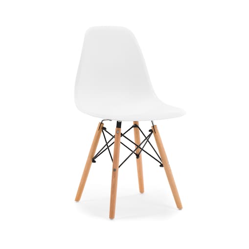 Krzesło skandynawskie do jadalni nowoczesne ENZO białe