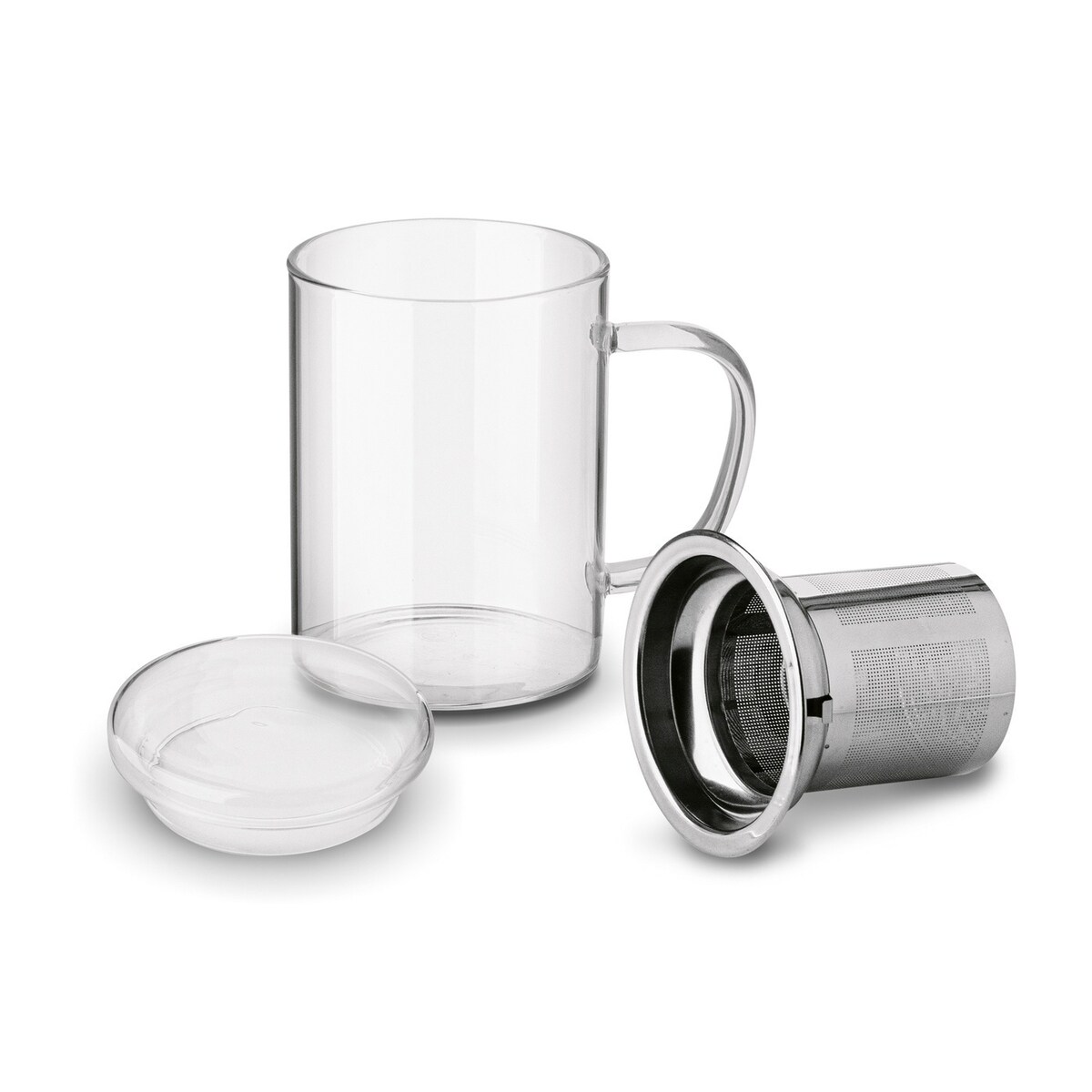 Kubek SZKLANKA z sitko zaparzaczem nierdzewnym 350 ml na herbatę zioła