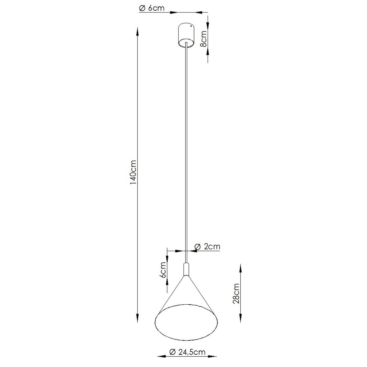 Lampa wisząca NOX 25 ultramaryna