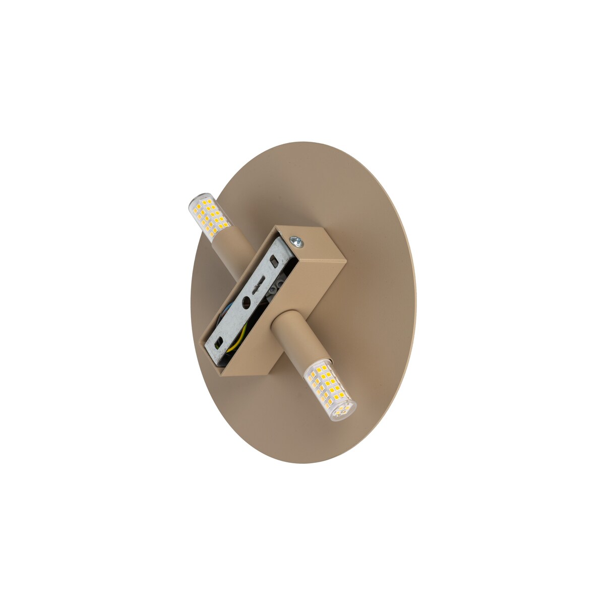 Kinkiet TK Lighting LUNA SABIA 200 beżowy 2xG9 nowoczesna lampa ścienna do salonu sypialni