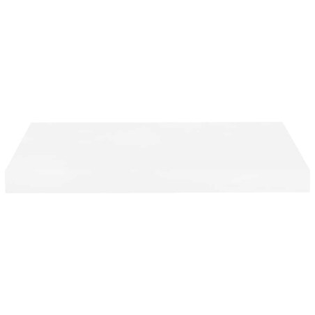 vidaXL Półka ścienna, wysoki połysk, biała, 50x23x3,8 cm, MDF