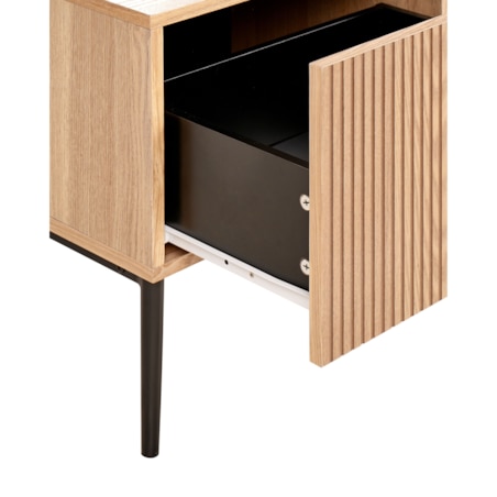 Szafka nocna BLYTHE Drewno Brązowy