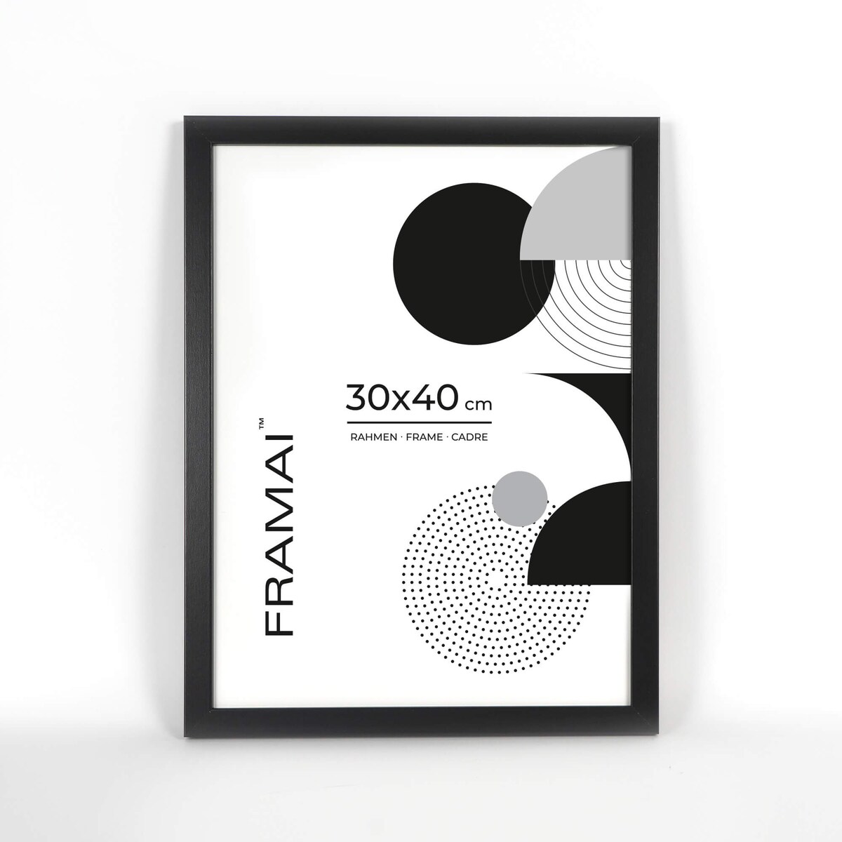 Pakiet 3 szt. czarnych ramek 30x40 cm FRAMAI®