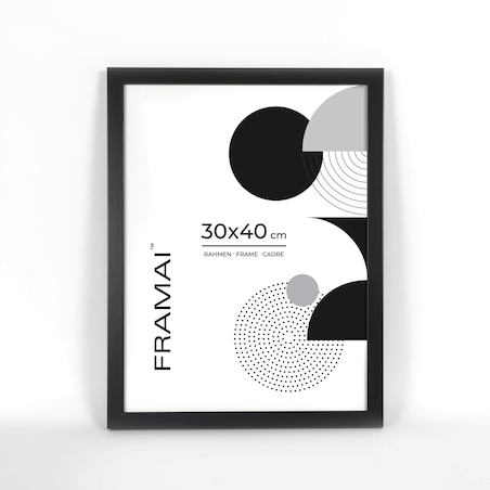 Pakiet 3 szt. czarnych ramek 30x40 cm FRAMAI®