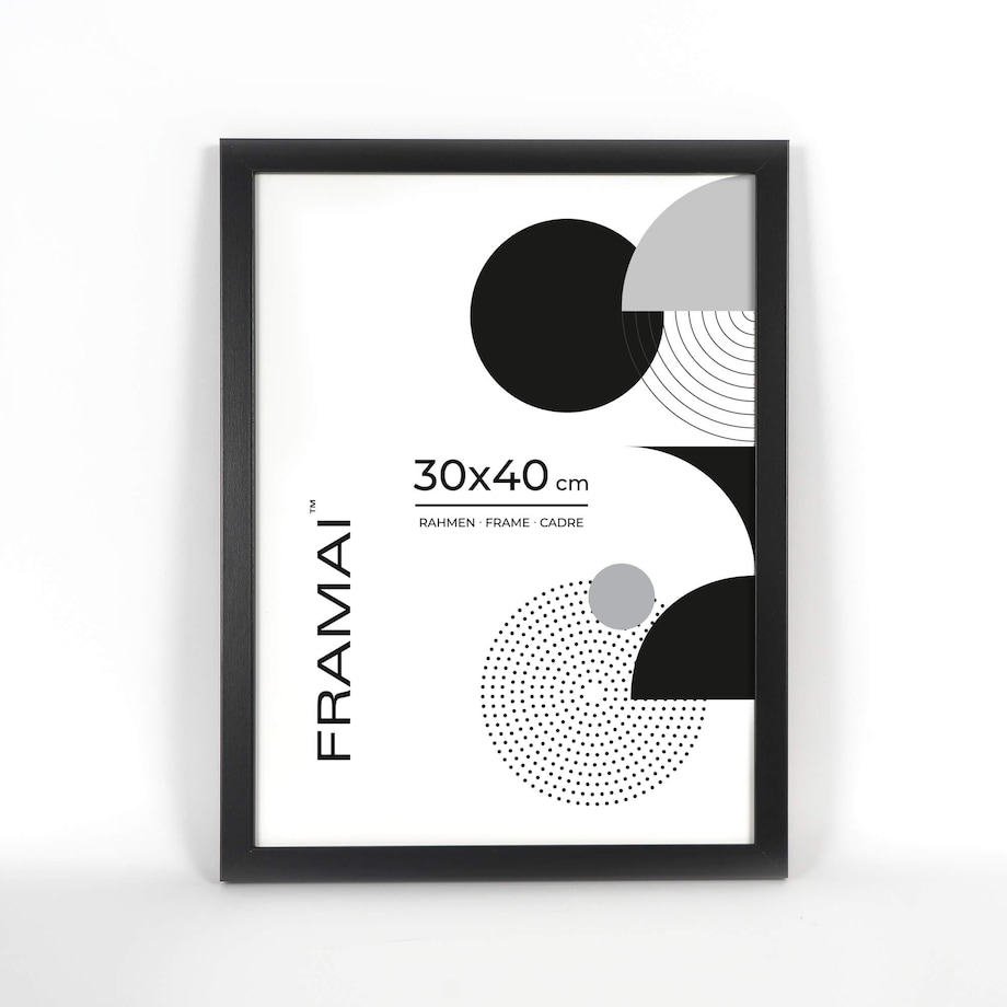 Pakiet 3 szt. czarnych ramek 30x40 cm FRAMAI®