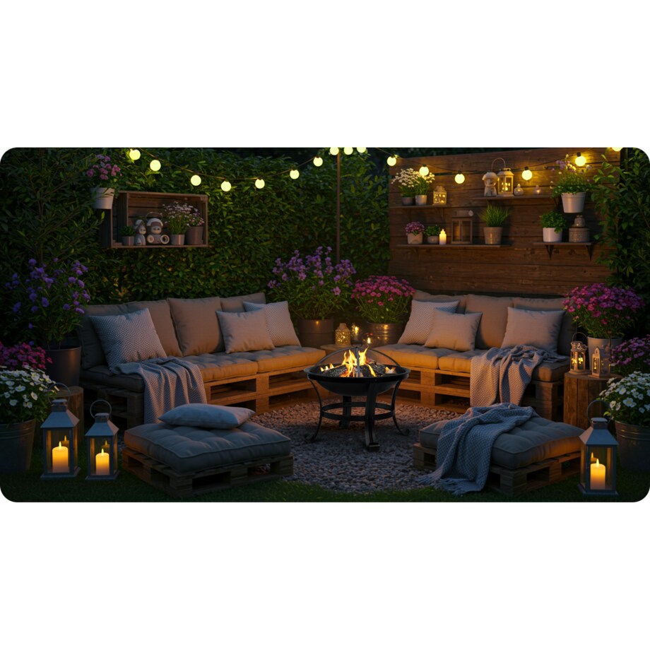 Palenisko ogrodowe z pokrywą uchwytami na ognisko grill 60cm Berdsen