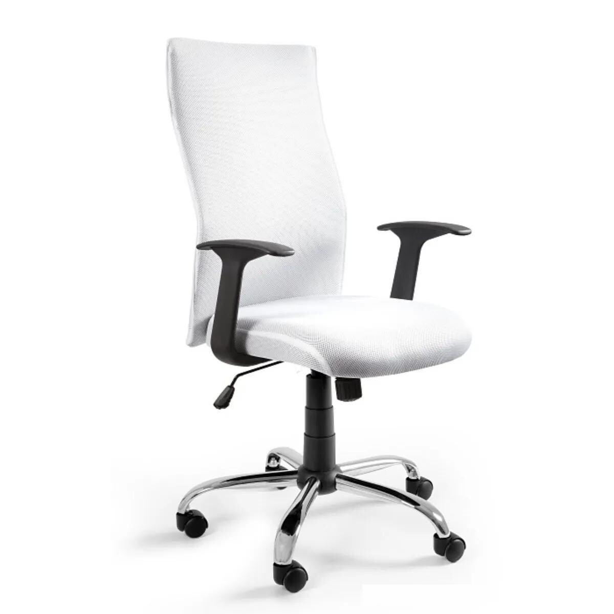 Fotel biurowy BLACK ON BLACK biały