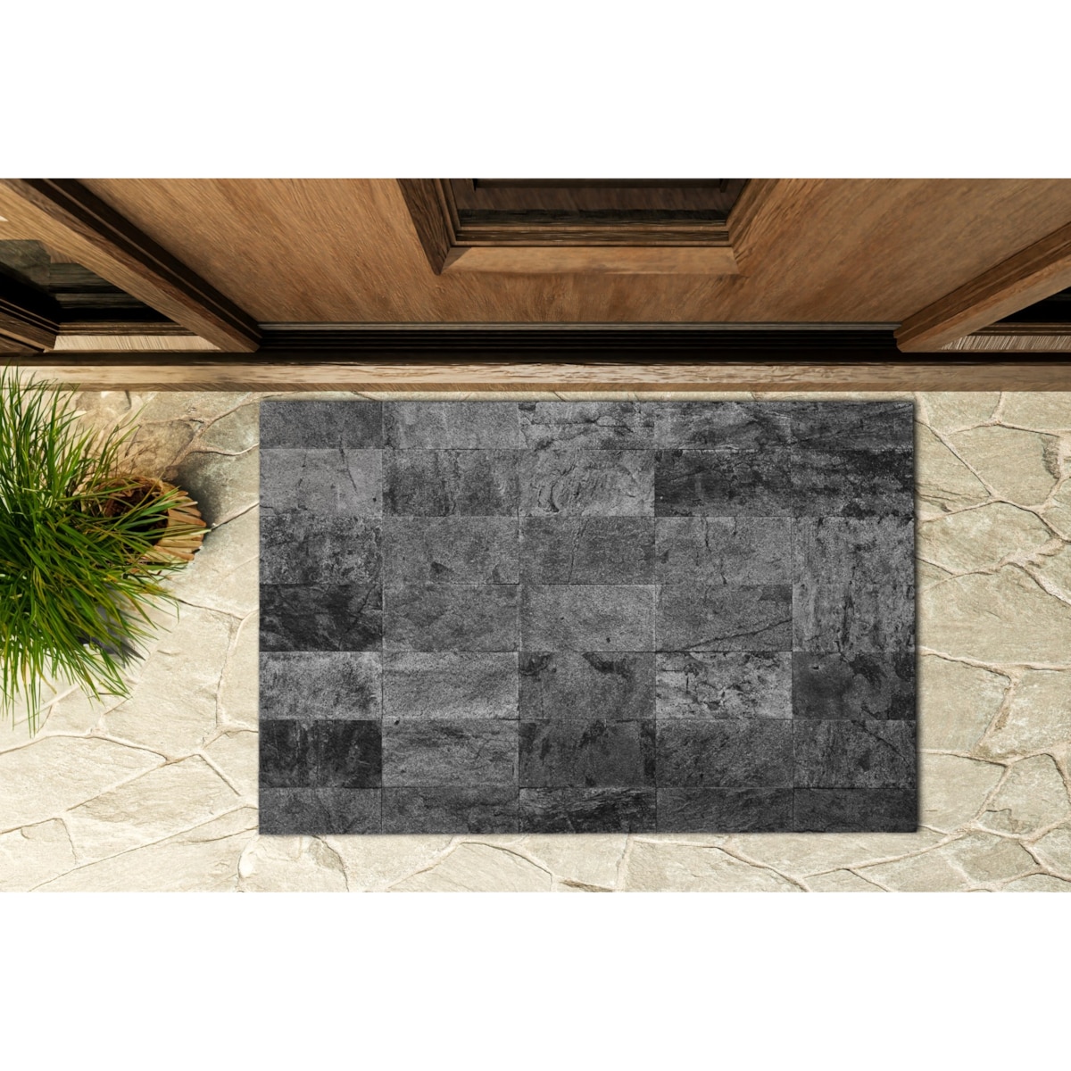 Wycieraczka zewnętrzna Marmurowe płytki 90x60cm