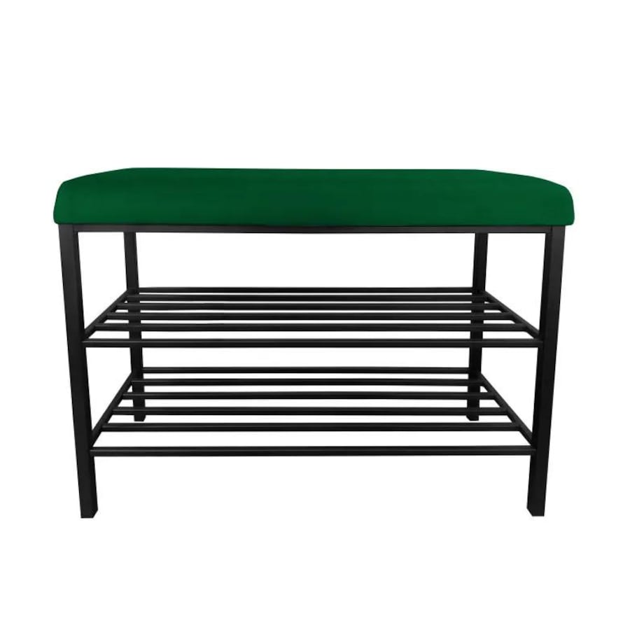 Stojak na buty z siedziskiem GAJA MG25 czarny/zielony