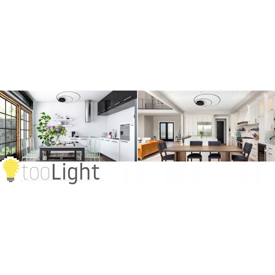 Lampa Sufitowa Plafon Led Black Pilot Okrągła
