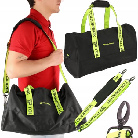 Torba Podróżna Materiałowa Treningowa Sportowa Basen Siłownia Fitness