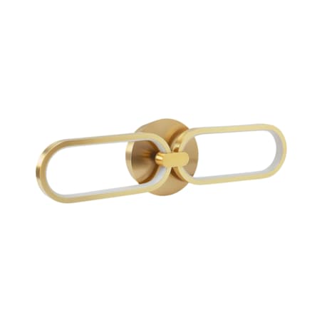 Lampa ścienna LED metalowa złota KRANG