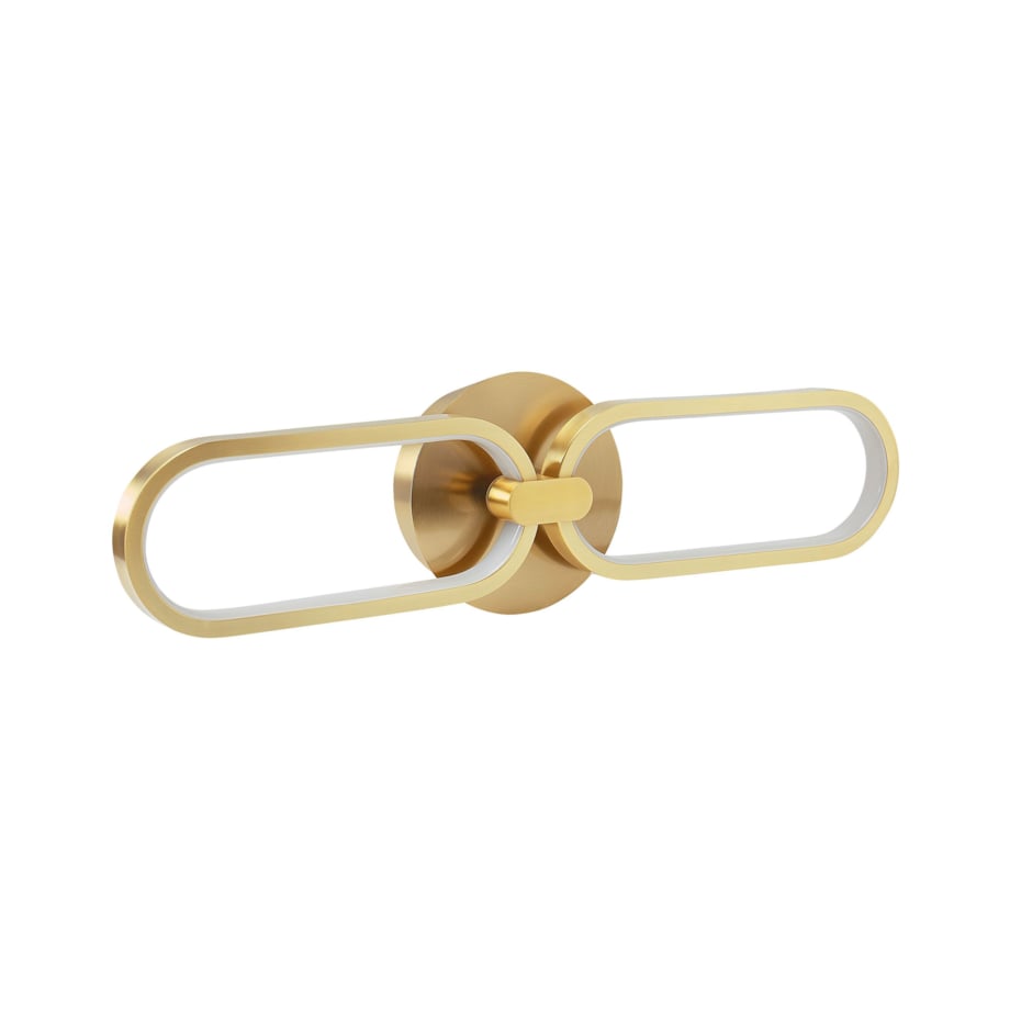 Lampa ścienna LED metalowa złota KRANG