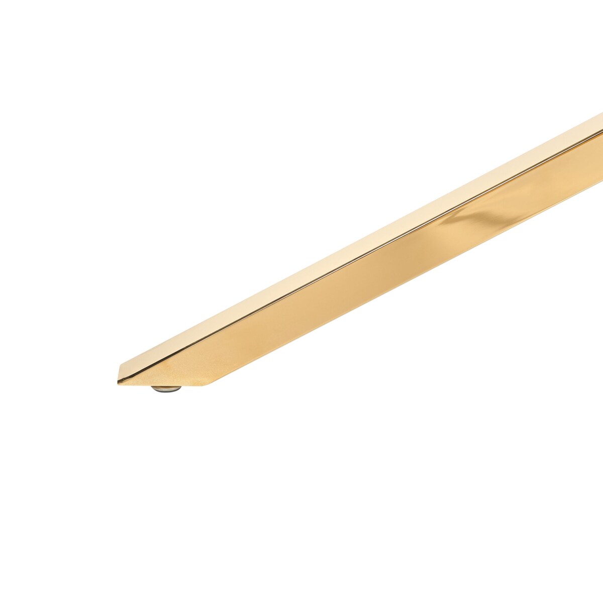 Stół do jadalni CORA Złoty 160 cm 90 cm Szkło hartowane