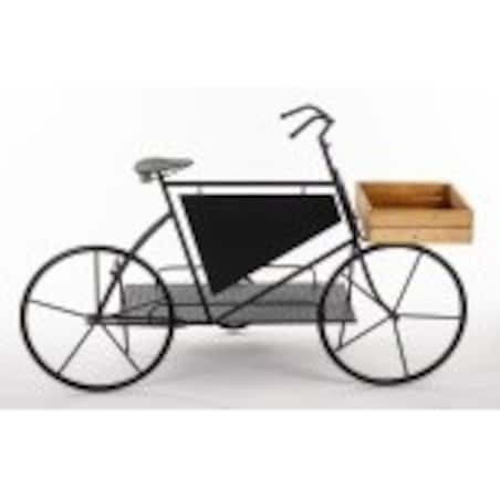 Kwietnik metalowy 75x110x46 cm ROWER z boczną przyczepką