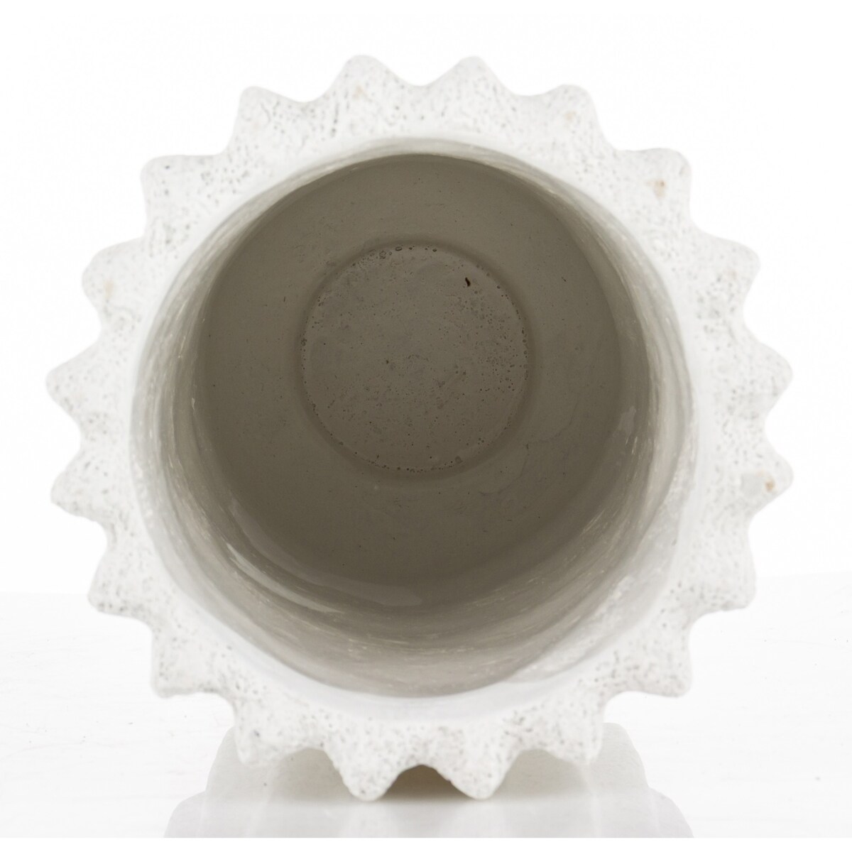 Wazon cementowy prążkowany 28x14X14 cm BAKULA-3 biały