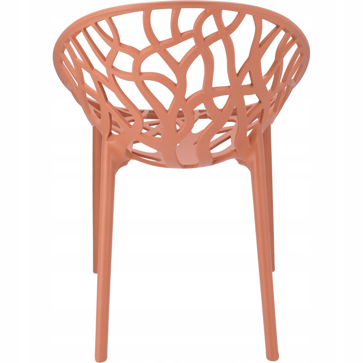 Krzesło ogrodowe plastikowe ALBERO odcienie czerwieni