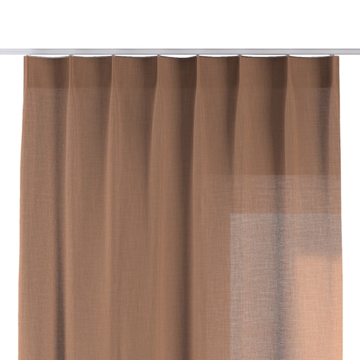 Zasłona na haczykach flex pojedynczych 130x245 cynamonowy