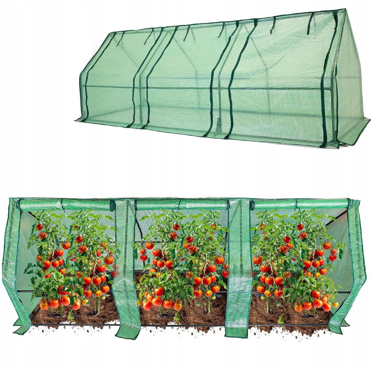 Mini Szklarnia Ogrodowa 270 X 90 Do Uprawy Roślin Na Grządkę