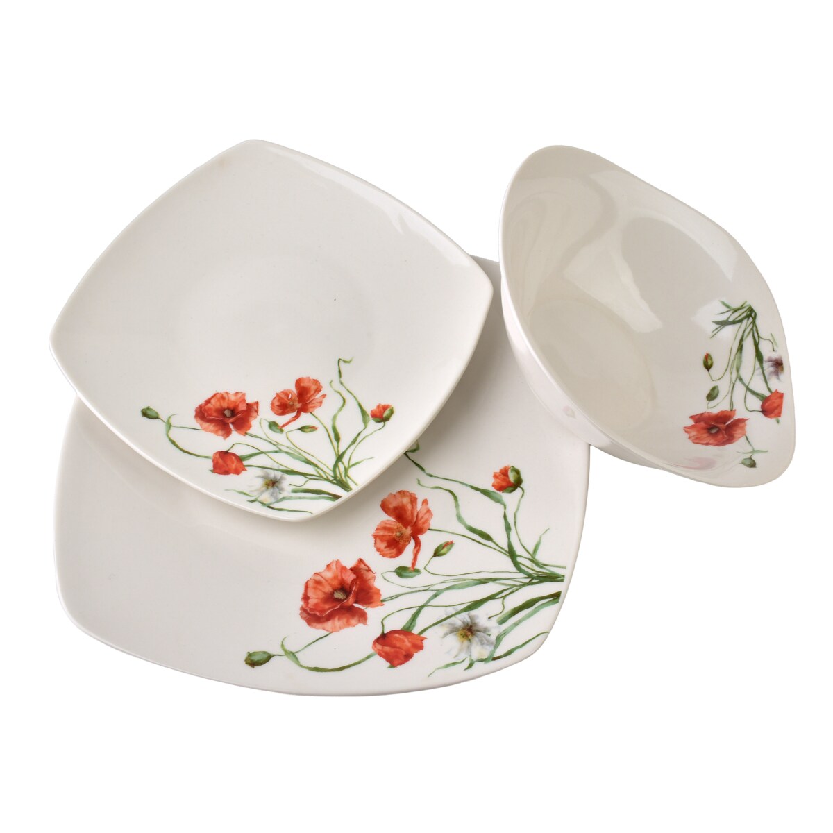 Komplet obiadowy LEA POPPY