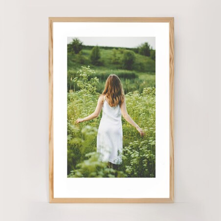 Ramka na zdjęcia 40x60 cm ramka z drewna surowego pion poziom ramka prostokątna RAW DIY