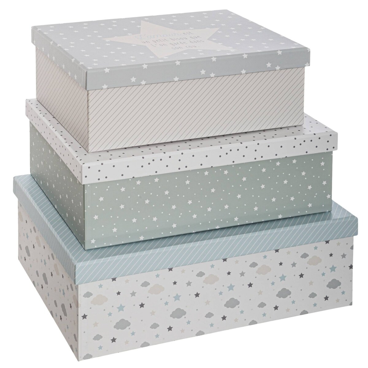 Pudełka ozdobne dla dzieci, 3 sztuki