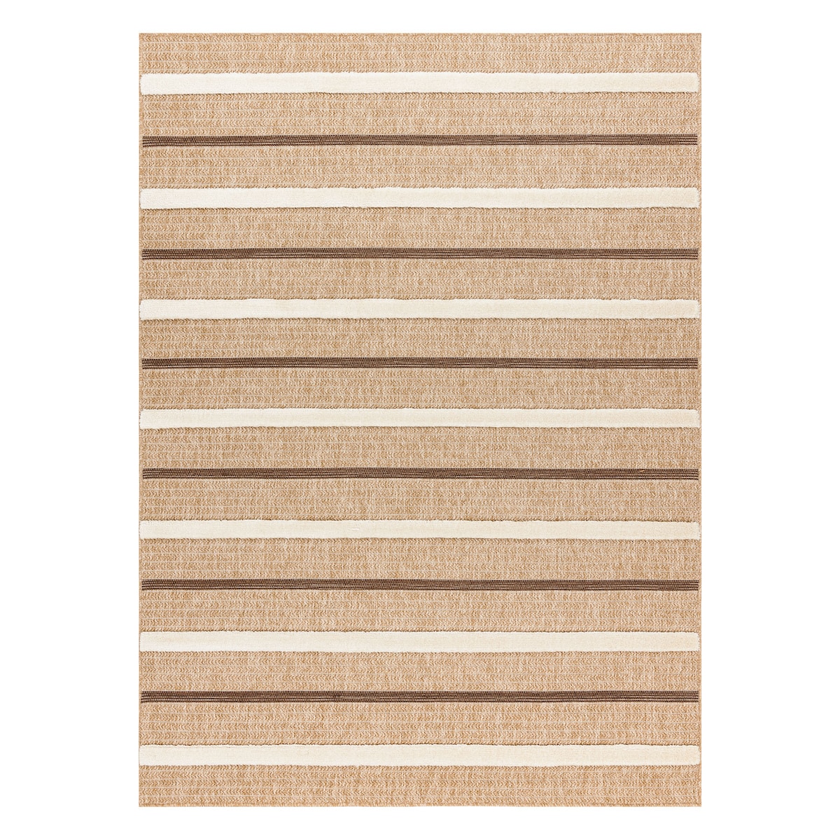 Dywan SPARK 0686A beż / krem - Linie, sizal, 140x190 cm