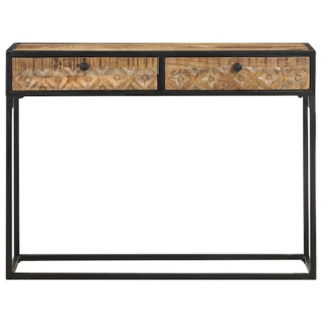 vidaXL Stolik typu konsola, 100 x 35 x 75 cm, lite drewno mango