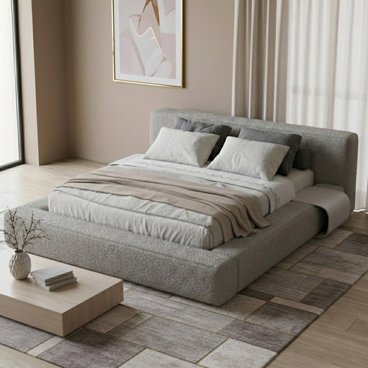 Łóżko Tapicerowane Imperio 120X200 Stelaż Pojemnik Na Pościel Loop 17