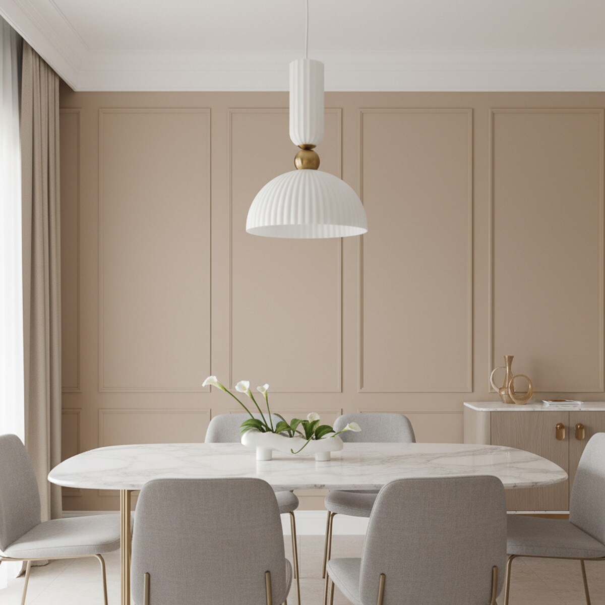 Lampa sufitowa wisząca Light Prestige Piega biały 1 x E27 1 szt.