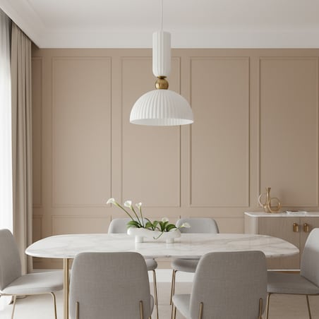 Lampa sufitowa wisząca Light Prestige Piega biały 1 x E27 1 szt.