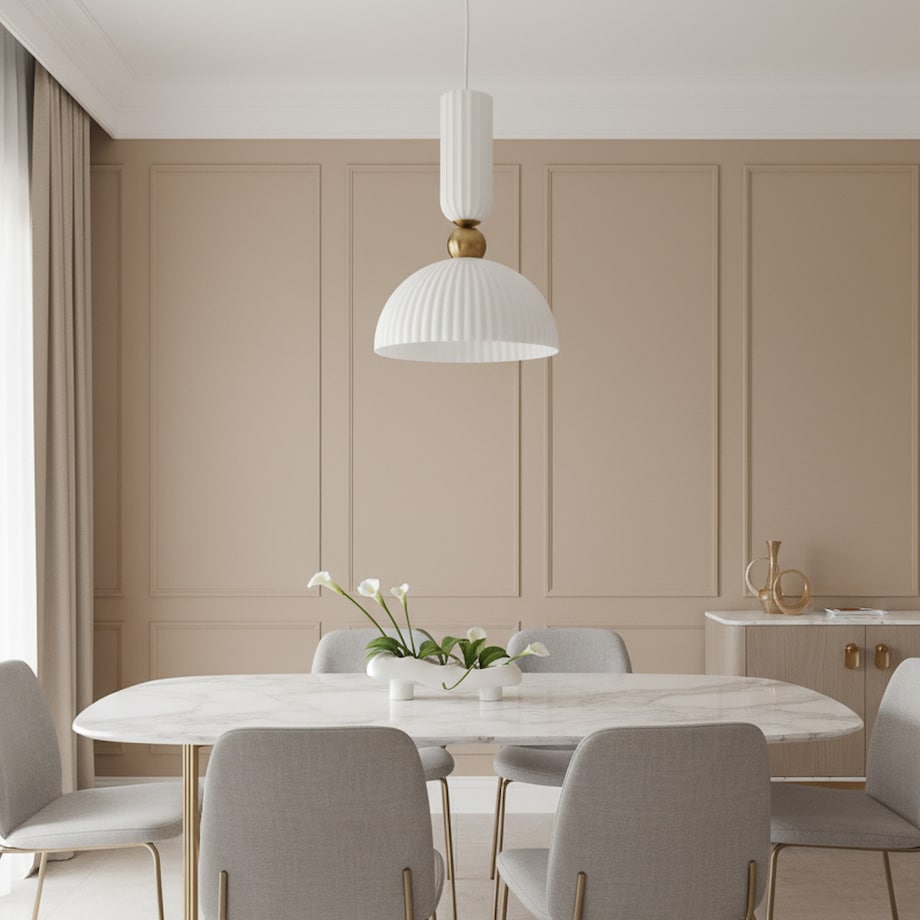 Lampa sufitowa wisząca Light Prestige Piega biały 1 x E27 1 szt.