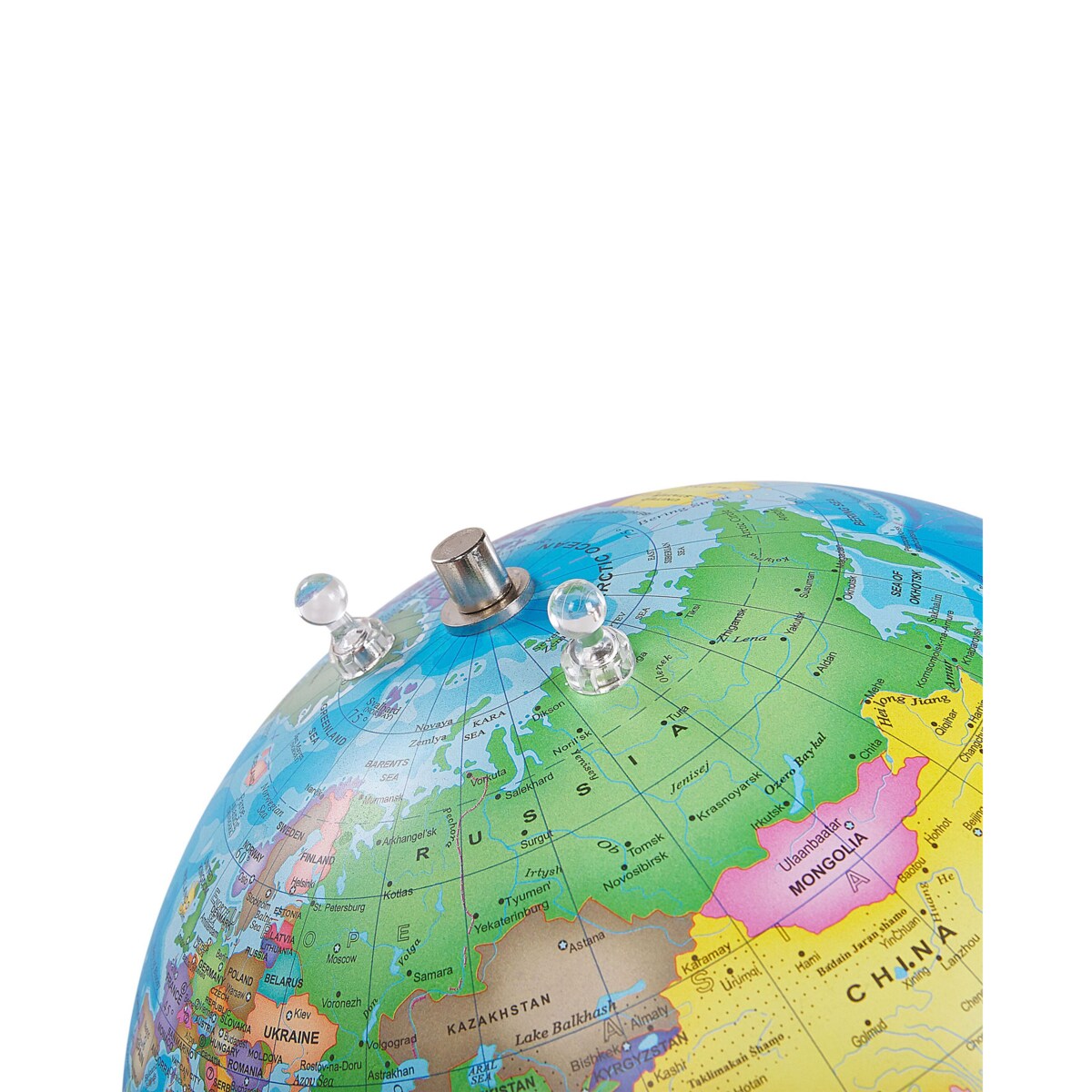 Globus z magnesami 29 cm niebieski CARTIER