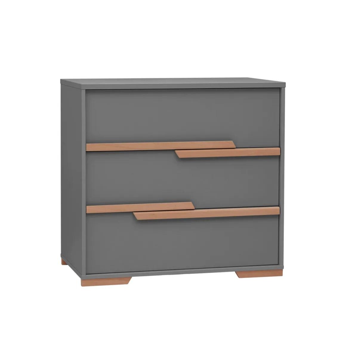 Komoda dla dzieci SNAP 100 trzyszufladowa-szary