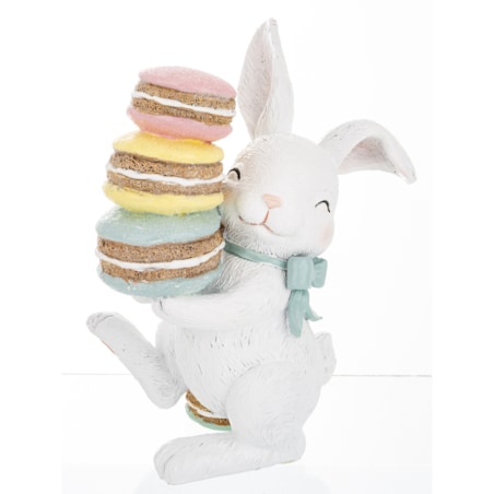 Dekoracja - królik BUNNY z ciasteczkami 16,5x7,5x11 cm