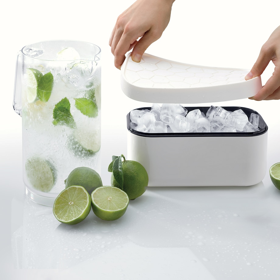 Foremka do lodu i pudełko ICE BOX - białe / Lekue
