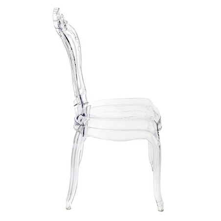 Transparentne krzesło do sypialni King 666-APC King Home stylowe retro