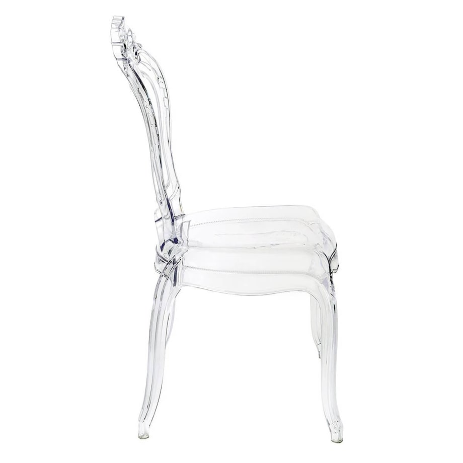 Transparentne krzesło do sypialni King 666-APC King Home stylowe retro