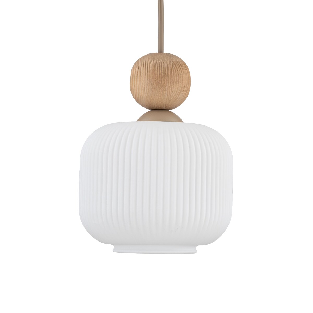 Lampa wisząca TK Lighting BALLO 11049 biało-beżowa E14 regulowana wysokość metal szkło 15 cm