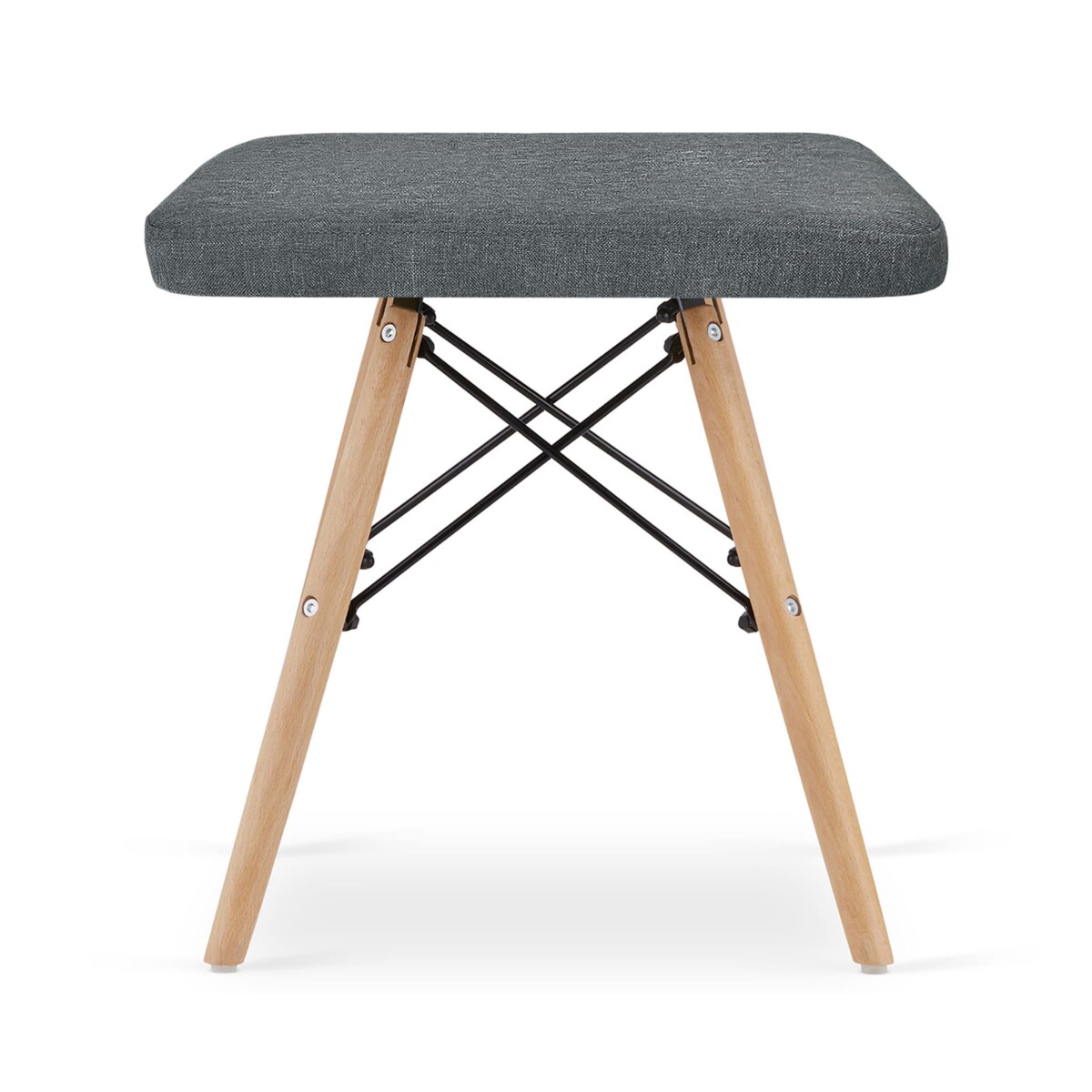 Taboret do Salonu Kuchni Gabinetu Szary