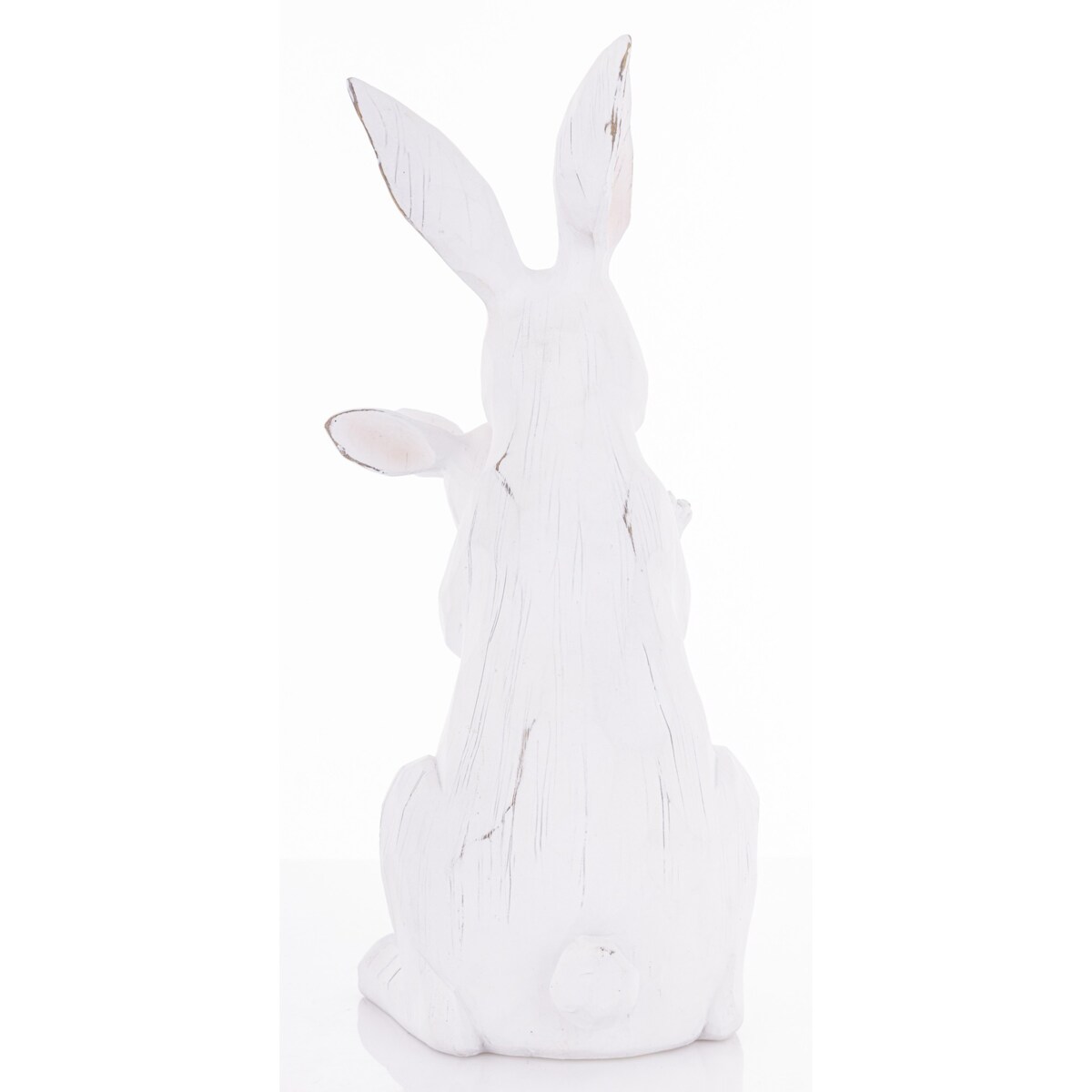 Dekoracja - króliczka z malcem w objęciach 32,5x13,5x18 cm