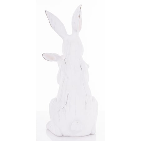 Dekoracja - króliczka z malcem w objęciach 32,5x13,5x18 cm