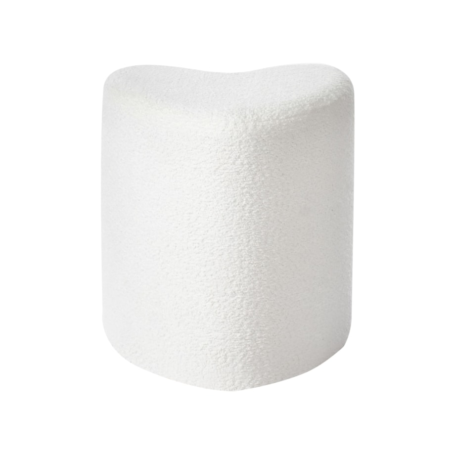 Puf SCOTIA Szenil Złamana biel 40 cm 33 cm 44 cm