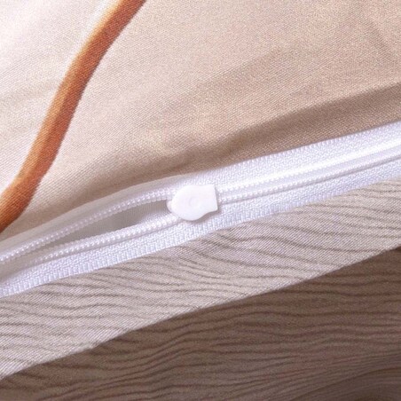 Pościel satyna bawełniana 160x200 Elize jasne beżowe kwiaty na kremowym tle, Satynlove Premium