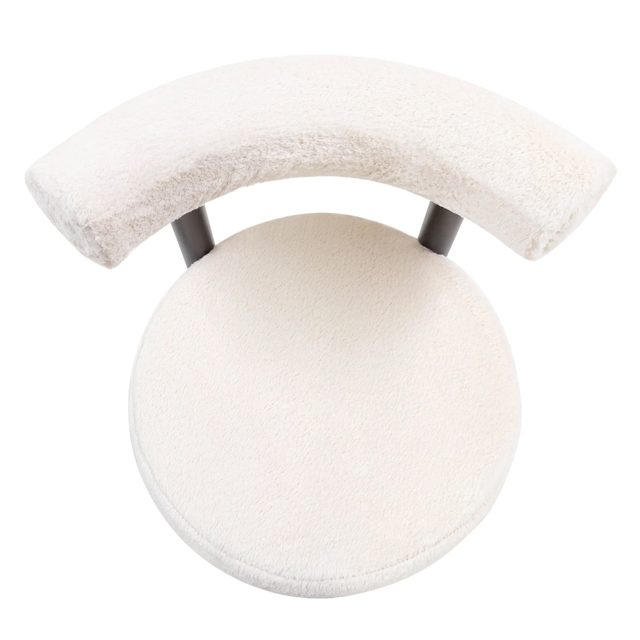 Krzesło do jadalni ecru/czarne nogi 75x58x81 cm PEDRITO - II, 2 szt.