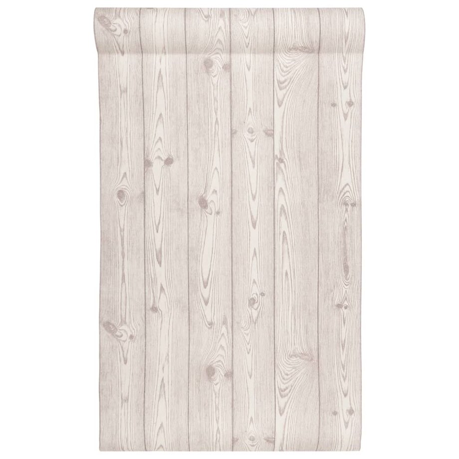 vidaXL Tapeta 3D, z wzorem desek, szara, 10x0,53 m, flizelina