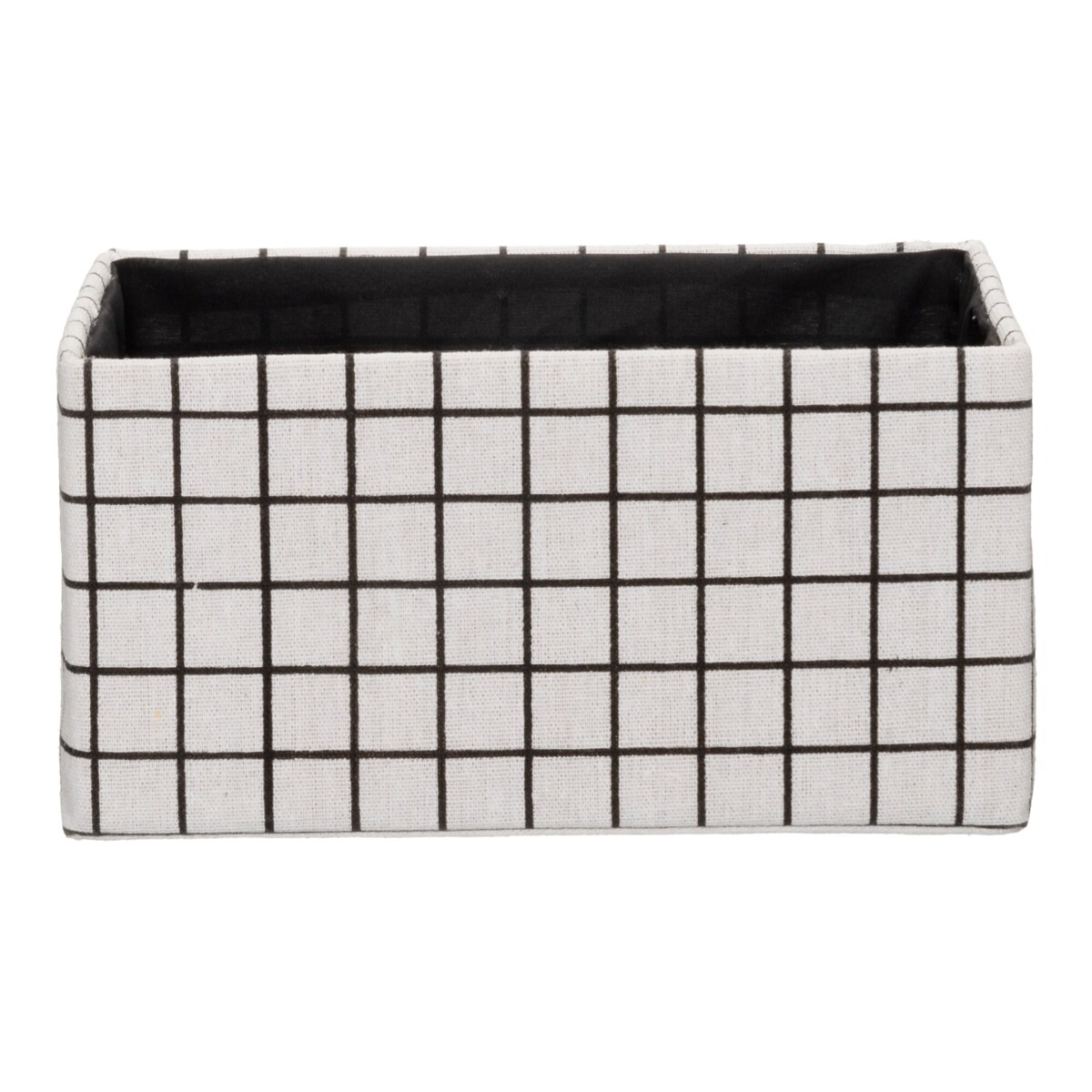 Tekstylne organizery w kratkę, 3 szt.