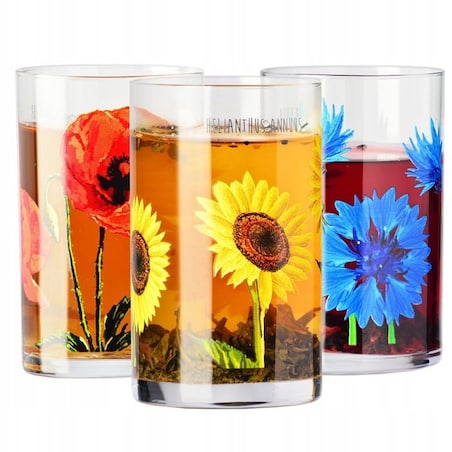 Szklanki Bloom Krosno Kwiaty Polskie 6 x 250 ml