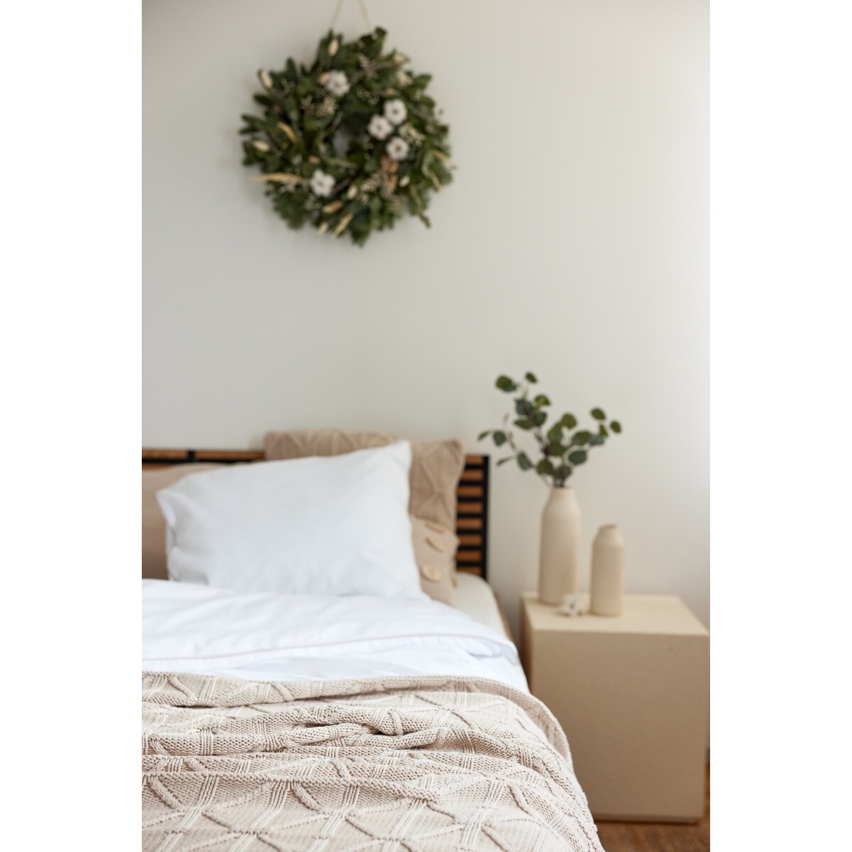 Narzuta brytyjska beżowa, 220 x 240 cm, La Manta