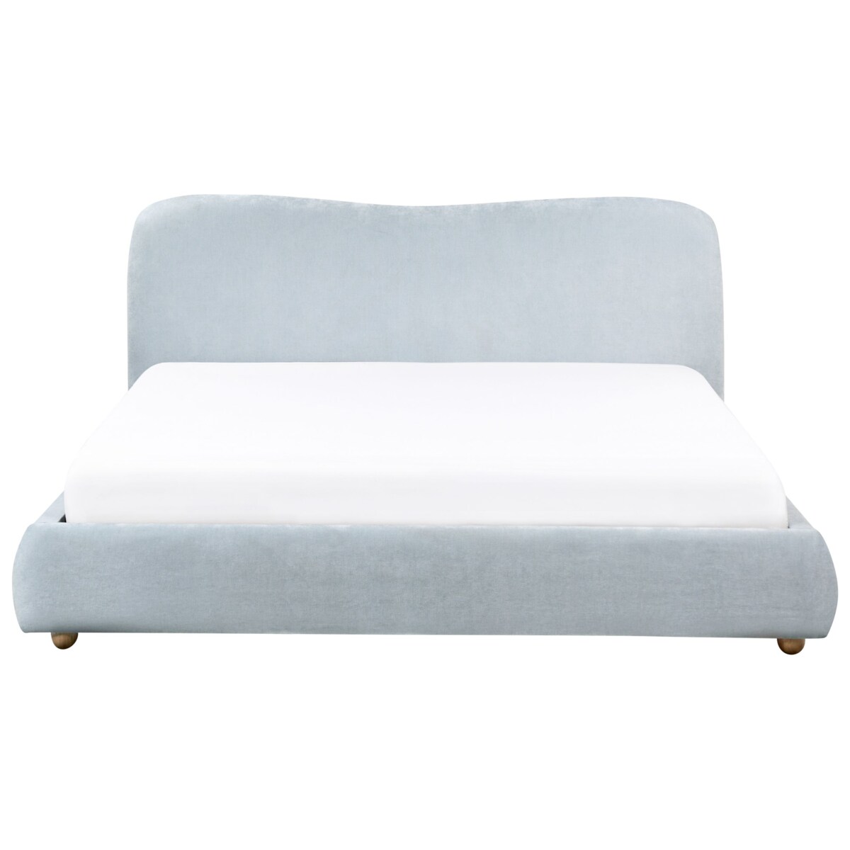 Łóżko z pojemnikiem BLAGNAC 180 x 200 cm Błękitny